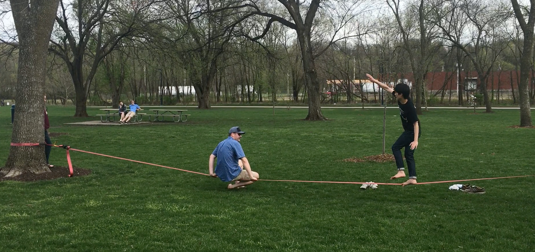 trying to do slack line but I've already 100% all districts, does